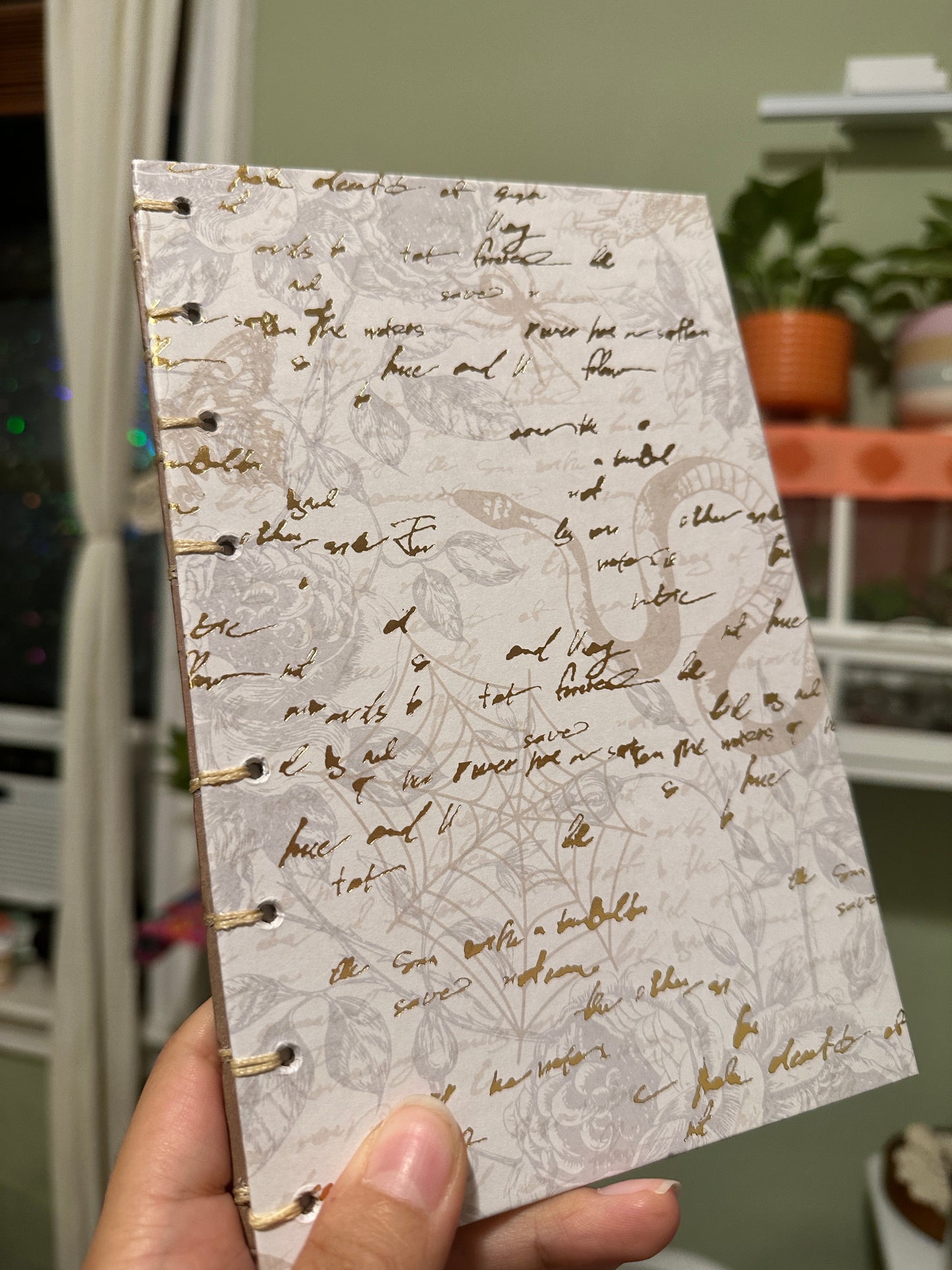 Brown Gold Written Journal