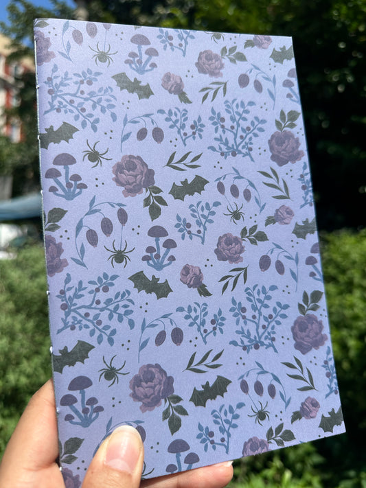 Purple Roses and Spiders Lined Book