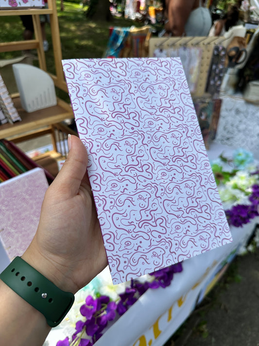 Purple Doodles Lined Book