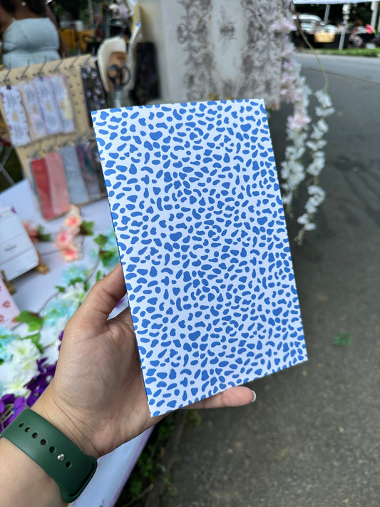 Blue Dots Lined Book