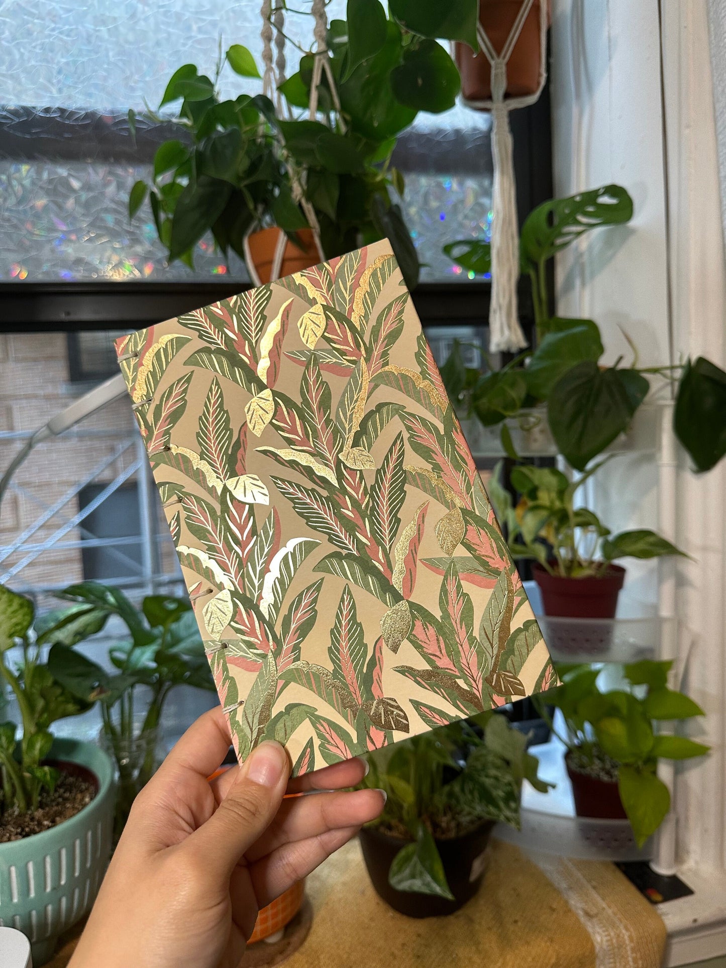 Pink Greenery Journal