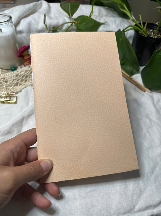 Coral Dotted Lined Book